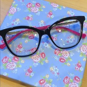 Brand New Betsey Johnson Eyeglasses Model Bonjour